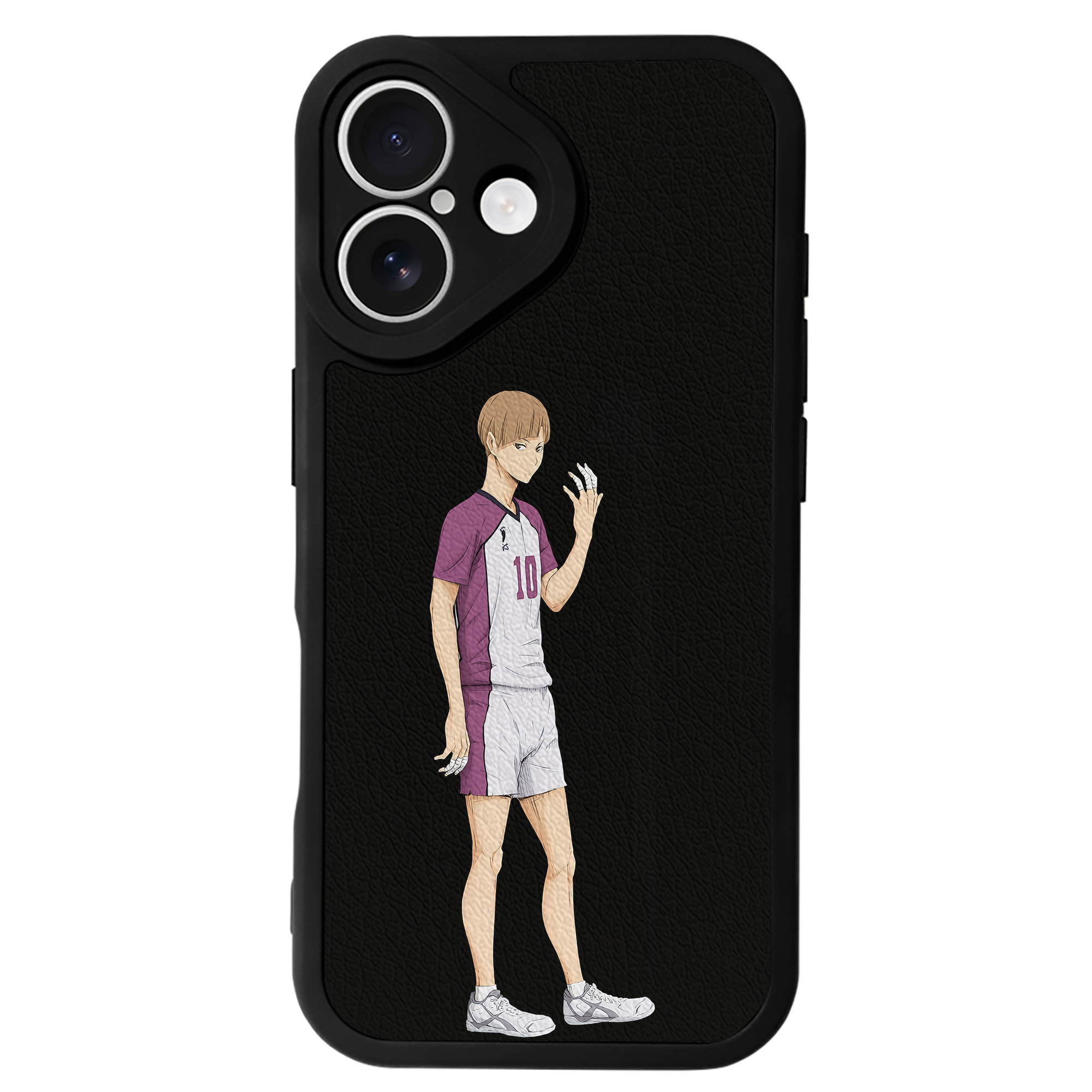 （画像用） ハイキュー!! Haikyu!! 【iPhone 16シリーズ対応】シリコンスマホケース（レザー調） 材質：シリコン